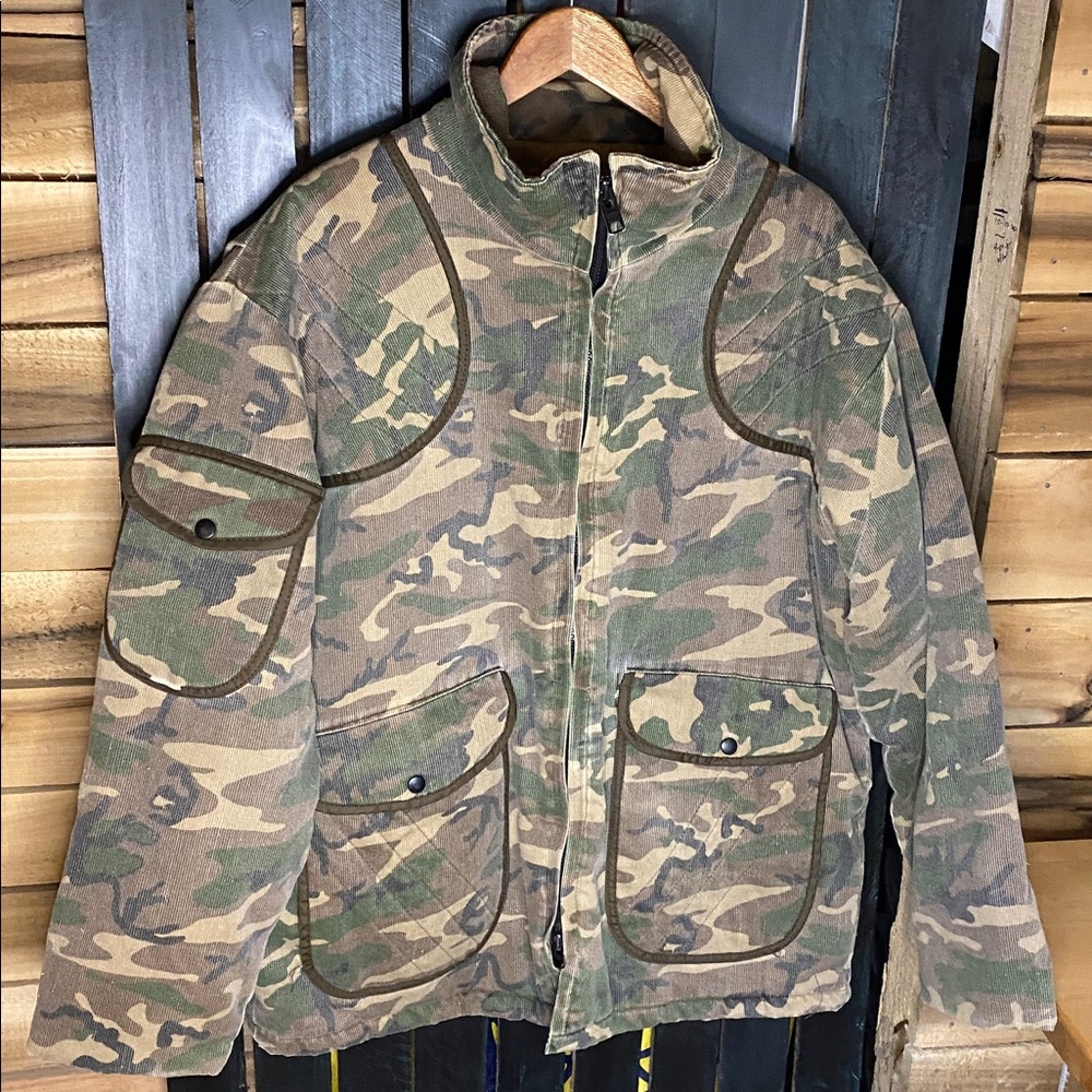 Camouflage Military Field Jacket - Green Camo